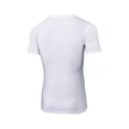 thumbnail image 3 of Leezo Mens Compression Tops V-Neck Sport T-shirt Short Sleeve Fitness Tee, 3 of 3
