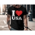 thumbnail image 3 of Cool I Love USA 4th of July Independence Day Patriotic Gift T-Shirt United States of America Citizen Resident Presents Tshirt, 3 of 10