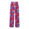 thumbnail image 4 of Styesk Men's Pants Men Printing Elastic Waist Draw Rope Pocket Full Length Pants, 4 of 6