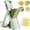 Green, variant on Upgraded Kitchen Safety Mandoline Slicer, Larger Vegetable Food Chopper, Adjustable Potato Slicing Thickness, Mandoline Julienne + Dicer, Multi-Function Kitchen Cutter