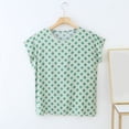 thumbnail image 2 of ameIAEA Short Sleeve Summer Tee Shirts for Women Round Neck Basic Tops Soft Pajama Shirt 2024, 2 of 3
