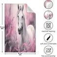 thumbnail image 3 of Coolnut 4 Pack White Horse Kitchen Towels Highly Absorbent, Super Soft Dishcloths 18 x 28 Inches Reusable Quick Drying Tea Towels Set for Home,Kitchen Decor Wash cloth, 3 of 7