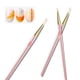 thumbnail image 3 of Pincel para delineador de uñas de oro rosa, pinceles para diseño de uñas, pincel fino para delineador de uñas, pinceles para pintura de uñas, bolígrafos para decoración de uñas Jormftte CPB-DE-LYY332, 3 of 5