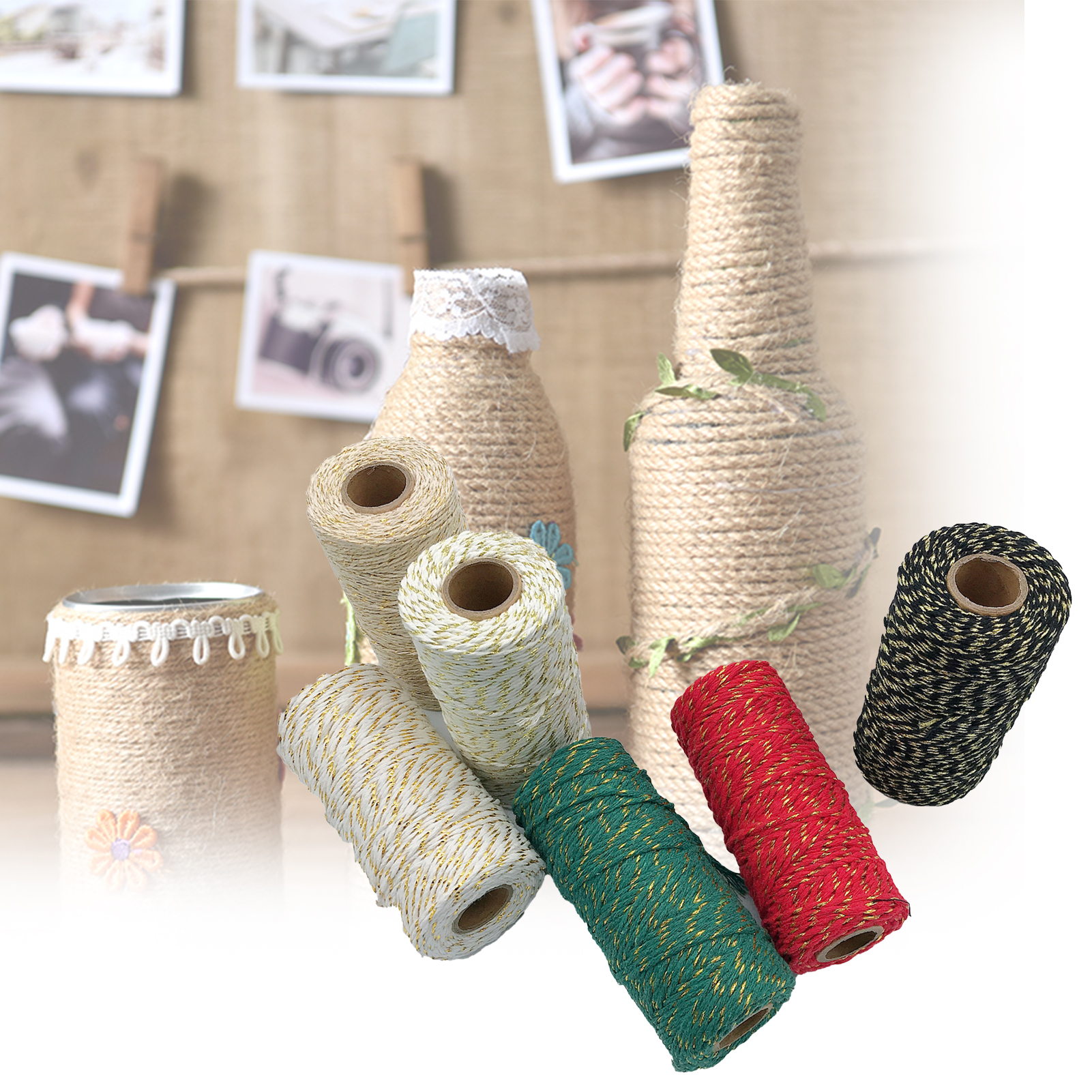 Packing Cord Pack Line Multifunctional Wire Colorful Twisted Macrame