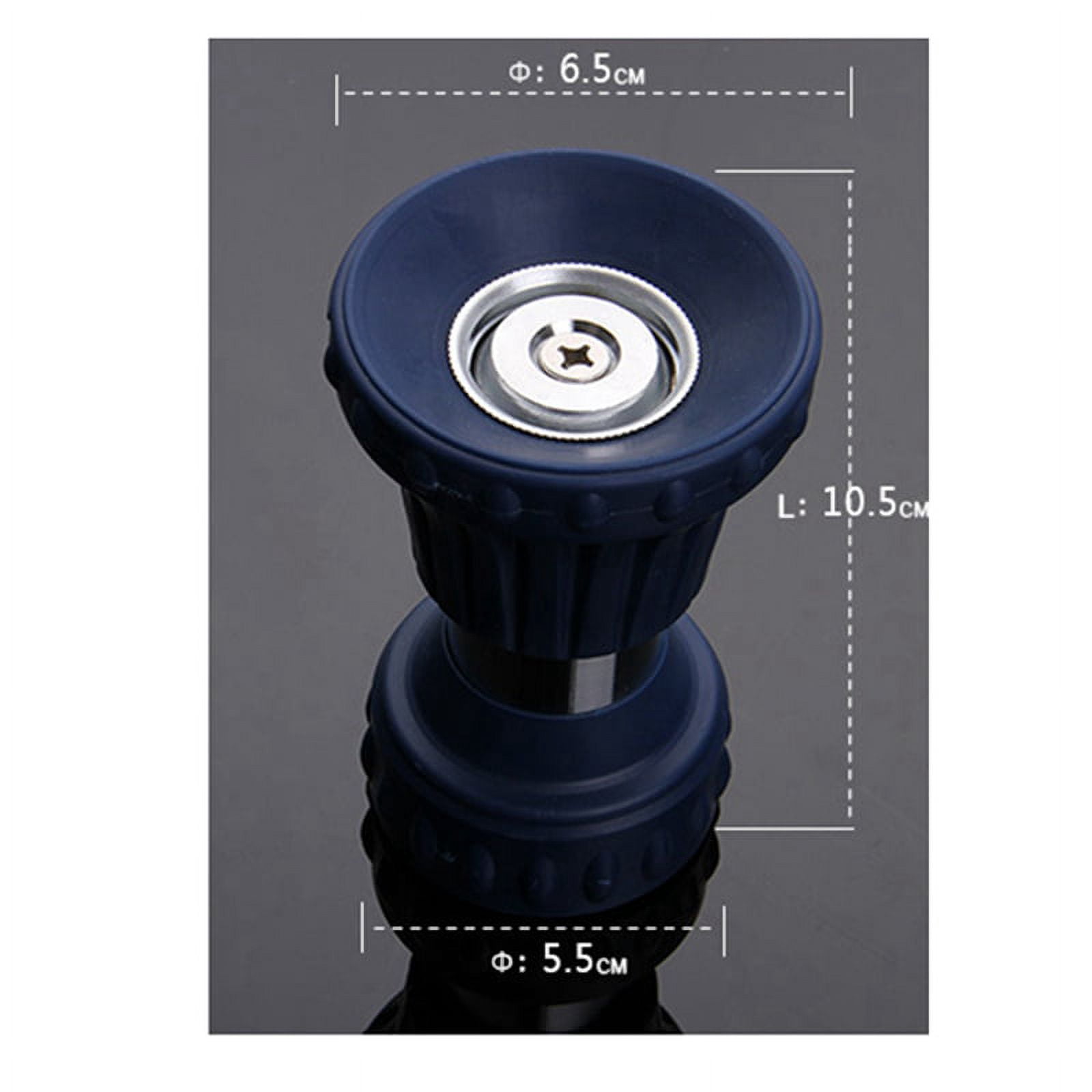 Fire Hose Nozzle for Garden Hose, Heavy Duty Fireman Style Garden Hose Nozzles, Leak Proof & Adjustable Water Nozzle