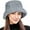 Grey, variant on Faux Fur Bucket Hat for Winter – Fluffy Warm Furry Fisherman Cap with Adjustable Headband | Unisex Lightweight Sun Protection Hat for Casual, Travel, Skiing & Outdoor Activities