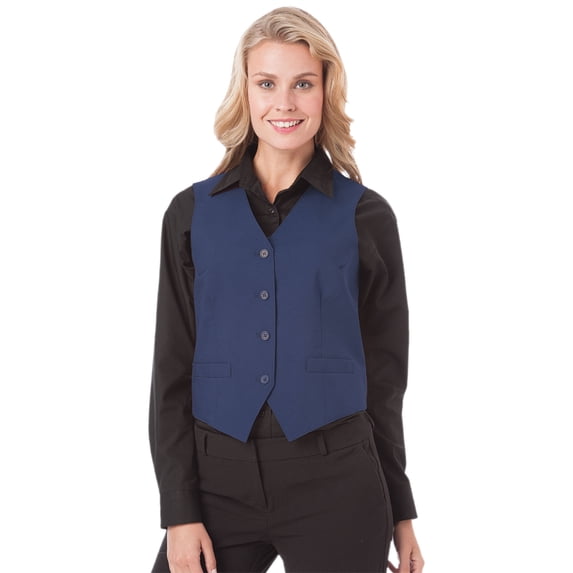 BlueGeneration Ladies Teflon Twill Vest - Navy 3 Extra Large Solid
