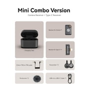 Hollyland LARK M2S Ultimate Combo Wireless Lavalier Microphone System with Titanium Clip and Noise Cancellation for Cameras and Mobile Devices (Black)