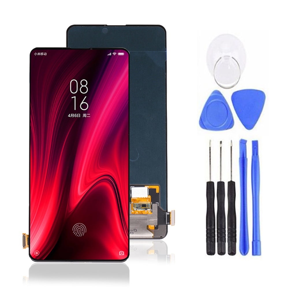 Color : Black HEGUANGWEI AMOLED Material LCD Screen and Digitizer Full Assembly with Frame for Xiaomi 9T Pro/Redmi K20 Pro/Redmi K20 Cell Phone LCD Screen Replacement Parts Black 