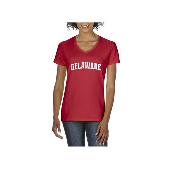 Normal is Boring - Women's T-Shirt V-Neck Short Sleeve, up to Women Size 3XL - Delaware