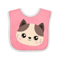 Inktastic Cute Cat, Little Cat, Kitten, Kitty, Cute Animal Boys or Girls Baby Bib