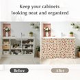 thumbnail image 6 of Fall Maple Leaves Small Cabinet Curtain 11''x13'', Rustic Farmhouse Botanical Simple Beige Bathroom Sink Skirt for Kitchen Vanity Pedestal, Laundry Privacy Drape Waterproof Dishwasher Curtains, 6 of 9