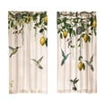 thumbnail image 3 of Bowayaoa Printed Short Curtain Panels 2 Panel, Polyester Cafe Curtains, Washable Light Filtering Window Drapes, Tier Curtains for Kitchen Bedroom Bathroom Home Decor, 3 of 9