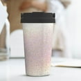 thumbnail image 6 of Logiee Glitter Light Pearl Print Stainless Steel Coffee Tumbler, Travel Coffee Mug, Insulated Coffee Mug with Lid, Spill Proof Coffee Cup, Portable Thermal Mug, 6 of 8