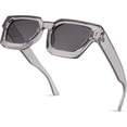 thumbnail image 2 of Gafas de sol cuadradas retro de los 90 para mujer Hombre Lentes de sol rectangulares de moda con protección UV400 B2385, 2 of 7