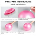 thumbnail image 3 of Exercise Ball Small,Pilates Ball 9 Inch Core Ball,Small Exercise Ball with Pump,Barre Ball,Mini Bender Ball, Pilates, Yoga, Workout, Bender, Core Training and Physical Therapy, 3 of 7