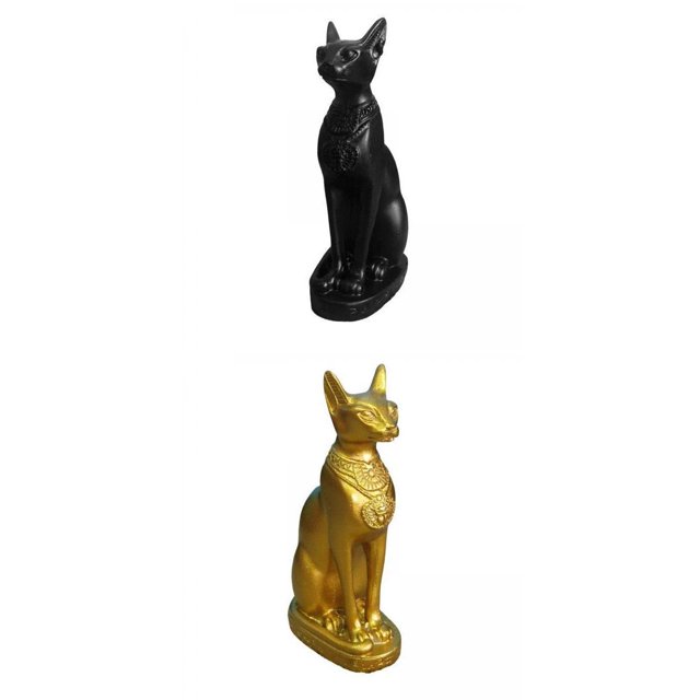 Estatua de la Bastet, Bastet Estatua Egipcio Bastet Gato,Escultura de de estatuilla de gato egipcio ,Estatuillas de animales Resina Decoración de escritorio,Colecciones Baoblaze Estatua de la Diosa Bastet