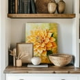thumbnail image 5 of Framed Flower Canvas Print Rustic Creamy Yellow Wood Grain Room Decor White Jasmine and Rusty Watering Cans Painting for Living Room Bedroom Home Decor Ready to Hang 12x16in, 5 of 7