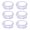 silver, variant on Pack of 6 Resistant Napkin Rings Muslims Napkins Buckles for Wedding Banquet Versatile Table Decoration