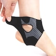 thumbnail image 2 of Black Sports Ankle Support Brace Protector - Stabilizing Design For Ankle Protection During Various Sports Activities, Sizes 31-35, 35-41, 42-46 - For Runners, Basketball Players,, 2 of 4