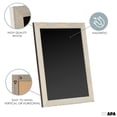 thumbnail image 3 of Ilyapa Rustic Wooden Magnetic Kitchen Chalkboard Sign - 20x30 Inch Graywash Framed Wall Hanging Chalk Board for Farmhouse Decor, Wedding, Restaurant, 3 of 7