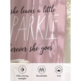 thumbnail image 6 of Sheer Curtains 54 Inch Length, Pink Semi Sheer Curtains Light Filtering Window Treatment, She Leaves A Little SPARKLE Wherever She Goes Privacy Voile Drapes for Living Room Bedroom 52x54 Inch, 6 of 7