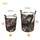 thumbnail image 3 of Balery Moonlit Crow Blossoms Cesta de ropa redonda con asas, impermeable, independiente, para ropa, juguetes, dormitorio y familia-Medium, 3 of 6