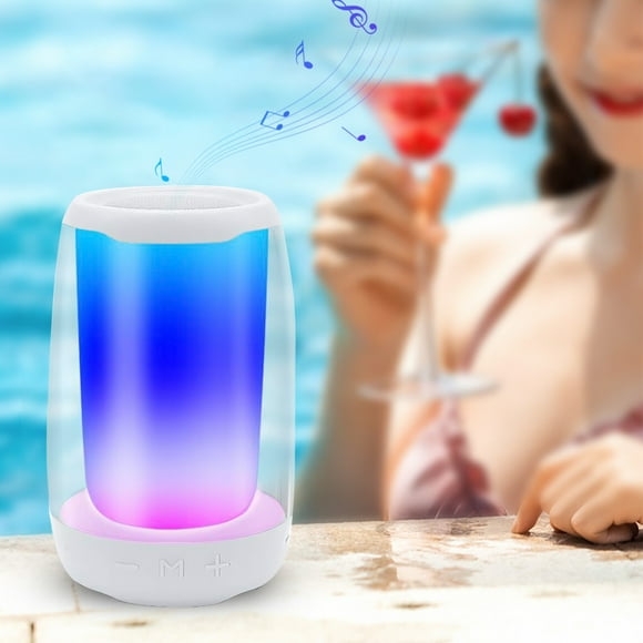 Portable Bluetooth speaker Portable Speaker With Colored Light Bluetooth Speaker Bluetooth 5.0 Also Compatible With TF Card, AUX Cable, USB Flash Drive