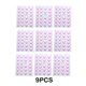 thumbnail image 4 of Vogacara 9 pack/lote pegatinas de uñas de línea francesa gradiente con colores ricos accesorios de calcomanías de uñas ayudas para Juegos de manicura mil novecientos veinticinco, 4 of 6