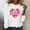 White, variant on VgaVtl T Shirts Women Long Sleeve Valentines Women's Tops Crew Neck Holiday Pullover Loose Heart Print Blue Casual Tops