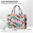 thumbnail image 3 of Large Capacity Tote Bag,Pioneer Flower Floral Print Pattern Handbag Fashion Luxury Tote Bag,15.7"x13"x 5.1" Inches,Laptop Compatible, 3 of 6