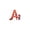 A, variant on Christmas Letter Ornament, Red Alphabet Initial A Hanging Decoration with Snowman Christmas Tree Ornament for Family Name Display