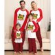 thumbnail image 4 of Pijamas familiares navideños a juego, conjuntos de pijamas a cuadros blancos y negros, árboles de coco, Navidad en julio, 4 of 4