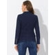 thumbnail image 4 of Chaquede mezclilde oficide trabajo de manlarcon solade jeans pamujer con bolsillos azul negro L, 4 of 5