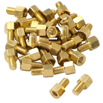 20Pcs M3x40mm Brass Hex Standoff Spacers - Female Threaded Pillar For PCB & Motherboard Mounting