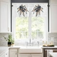 thumbnail image 2 of nqOlkjepod Modern Animals Print Farmhouse Short Window Curtain Valances, Watercolor Chic Spiders Rod Pocket Kitchen Valances for Living Room Bedroom Bathroom Cafe, 1 Panel - 42" x 18", 2 of 8