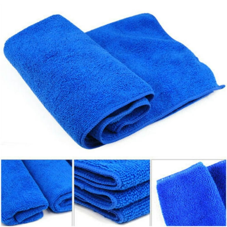 20PACK Cloth for Car - 25 x 25CM- Car Shammy Towel - Super Absorbent -  Scratch-Free Shammy Cloth for Car - (Blue) 