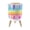 Color 3, variant on Small Trash Can with Lid Rainbow Pastels Watercolor Rainbow watercolor brush stroke 1.8 Gallon Dog Proof Trash Can Round Garbage Can Waste Bin Wastebasket for Bathroom Bedroom Living Room