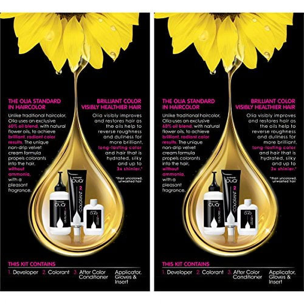 Garnier Hair Color Olia Ammonia-Free Brilliant Color Oil-Rich Permanent Hair Dye, 7.0 Dark Blonde, 2 Count (Packaging May Vary)