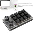 thumbnail image 3 of Mini Clavier, USB Câblé Clavier de Jeu Dual Mode Sans Fil avec Bouton, Clavier OSU Programmable Interrupteur Rouge Mécanique pour, Vista, OS X, 3 of 8