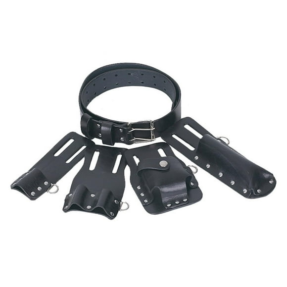 QualitChoice Tool Belt Pouch Suspenders Work Storage Organizer Hammer Holder Drill Holsters Set Of 5 Carpenter Spanner And Hammer