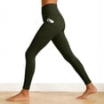 thumbnail image 5 of GEWSEY High Waisted Leggings with Pockets for Women Full Length Capri Buttery Soft Stretchy Yoga Pants (Dark Green, XXL), 5 of 9