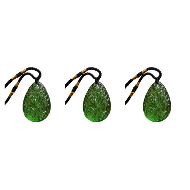 Guardurnaity Regalos colgantes Collar de moldavita natural Piedra de aerolitos de cristal para niños Verde Type1