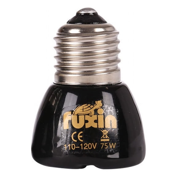 Pet Supplies 25W 50W 75W 100W Infrared Heat Lamp Light Bulb - Black For Reptile,Amphibian, Dog, Chicken Pet Brooder