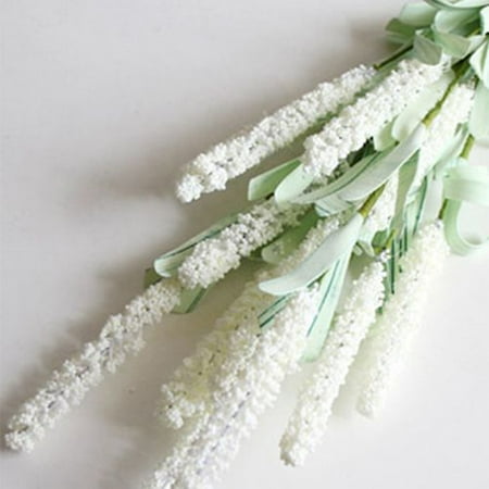 Arrangement Of Flower AkoaDa 1 Bouquet of 12 Head Lavender Flower Arrangement Nearly Natural Fake Plant to Brighten up Your Home Party and Wedding Decor ()