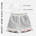thumbnail image 3 of FORMRS Boys Swim Trunks Quick Dry Mesh Liner Boardshorts Sizes XS-XL, Beige Christmas Santa, 3 of 7