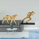 thumbnail image 2 of Escultura Abstracta De Guepardo Golden Runner, Figura De Arte Moderno, Adorno Decorativo Para Centro De Mesa, Para Oficina Y Decoración Del Hogar., 2 of 8