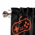 thumbnail image 5 of Living Room Curtains 72 Inches length, Game Controller Window Treatment Curtain Drapes, Modern Art Gaming Handheld Black Light Filtering Drapes for Bedroom Laundry Room, 52"x72", 2 Panels, 5 of 7