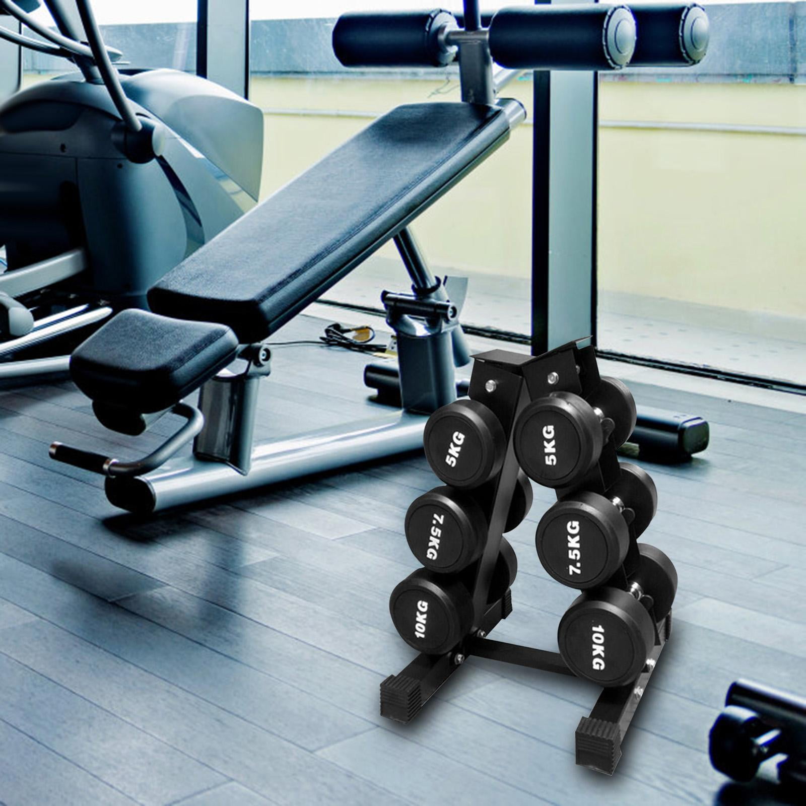 DimyFew Dumbbell Rack Stand Only Storage Holds 6 Dumbbells for Accessories Floor Storage