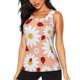 thumbnail image 1 of Balery Daisy and Ladybug Camiseta sin mangas estampada ligera para mujer, tops de entrenamiento sin mangas, camisetas de yoga transpirables de secado rápido.-X-Large, 1 of 7